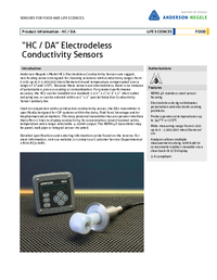 Thumbnail of document Data Sheet - HC/DA Series Toroidal Conductivity Sensors